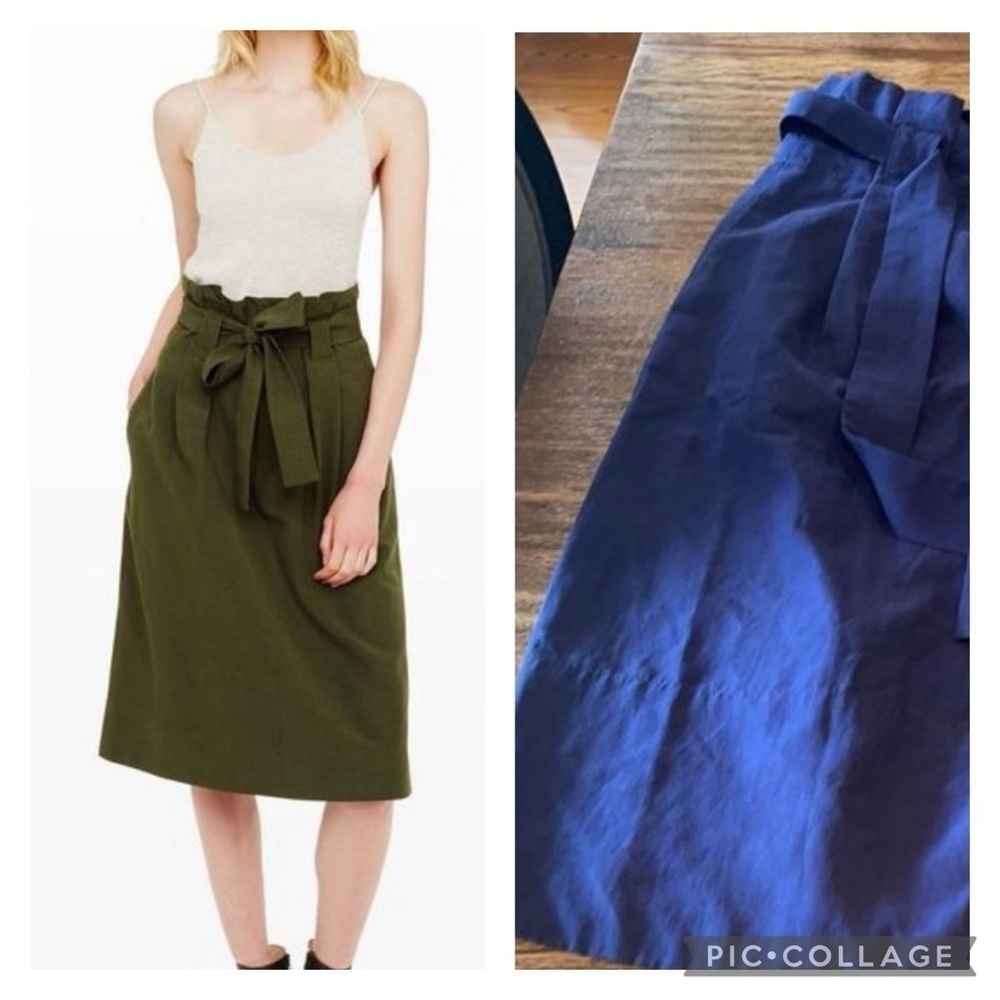 Club Monaco sz 4 BLUE dilly’s knee skirt